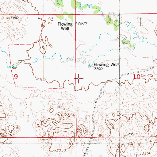 Topographic Map of Township of Holt Creek, NE