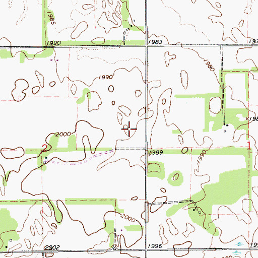 Topographic Map of Township of Inman, NE
