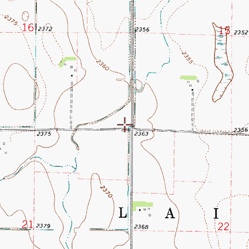 Topographic Map of Township of Laird, NE