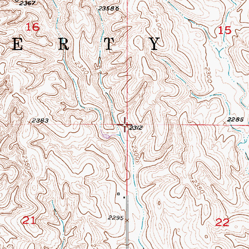 Topographic Map of Township of Liberty, NE
