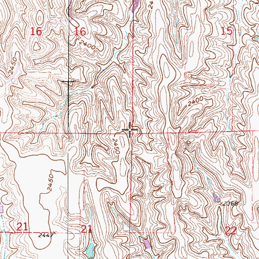 Topographic Map of Township of Logan (historical), NE