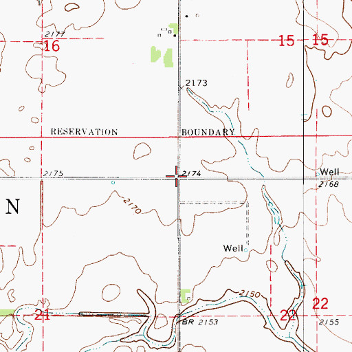 Topographic Map of Township of Logan, NE