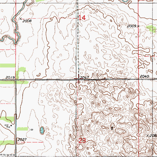 Topographic Map of Township of McClure, NE