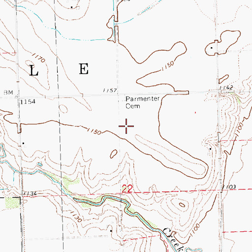 Topographic Map of Township of Marble, NE