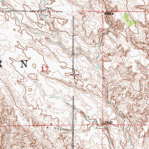 Topographic Map of Township of Milburn, NE