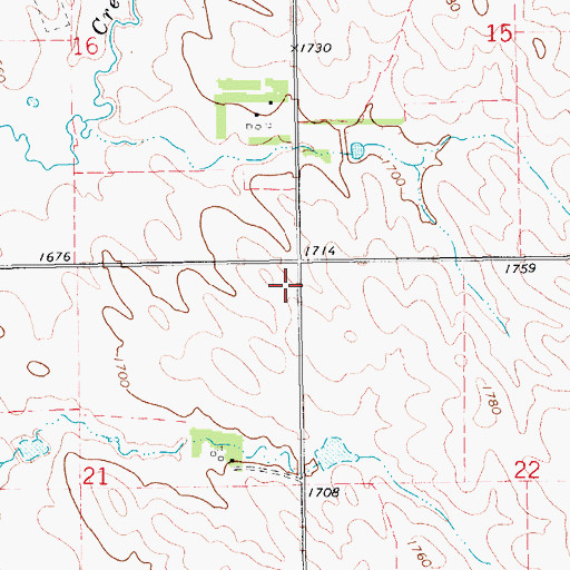 Topographic Map of Township of Morton, NE