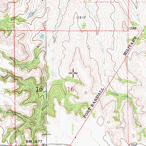 Topographic Map of Township of Mullen, NE