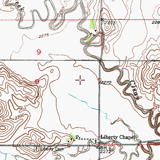 Topographic Map of Township of Myrtle, NE