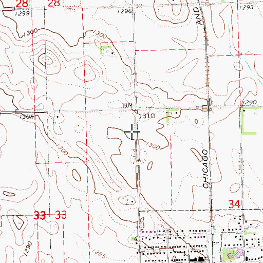 Topographic Map of Township of North Cedar, NE