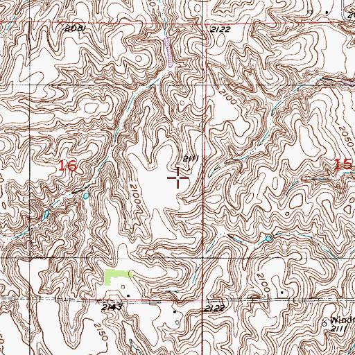 Topographic Map of Township of North Loup, NE