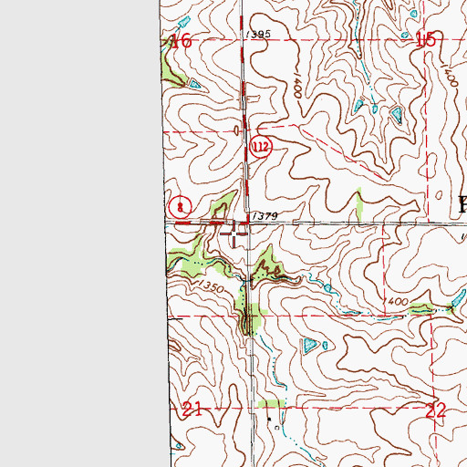 Topographic Map of Township of Paddock, NE