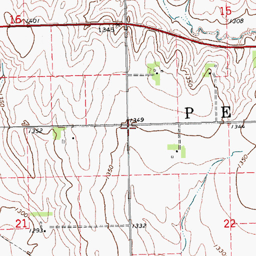 Topographic Map of Township of Pebble, NE