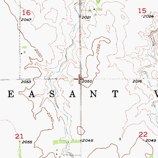 Topographic Map of Township of Pleasant View, NE