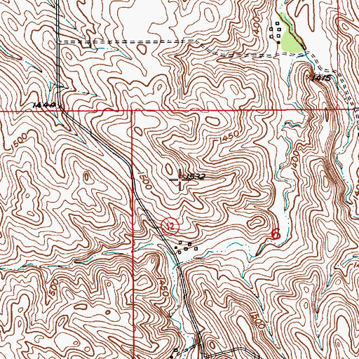 Topographic Map of Township of Raymond, NE