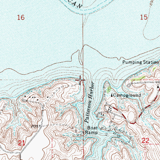 Topographic Map of Township of Republican City, NE