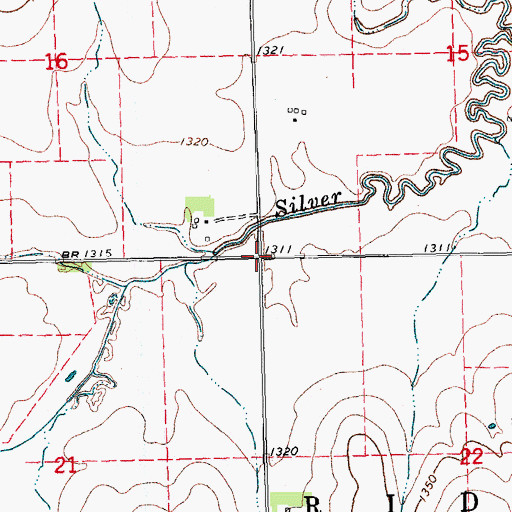 Topographic Map of Township of Ridgeley, NE