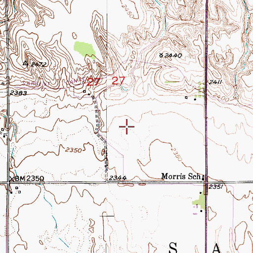 Topographic Map of Township of Sargent, NE