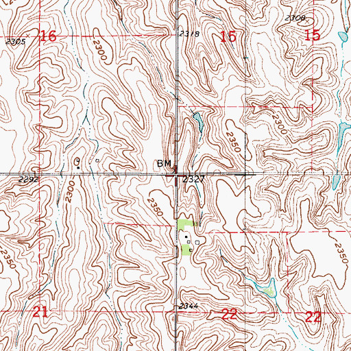 Topographic Map of Township of Scott (historical), NE