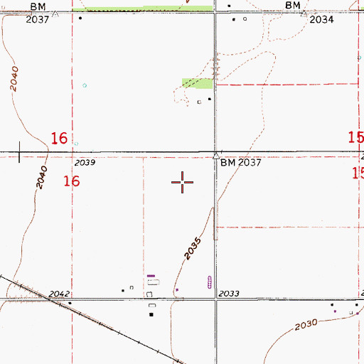 Topographic Map of Township of Shelton (historical), NE