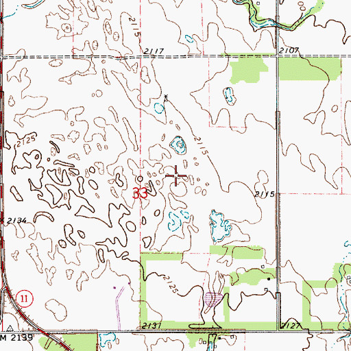 Topographic Map of Township of Sheridan, NE