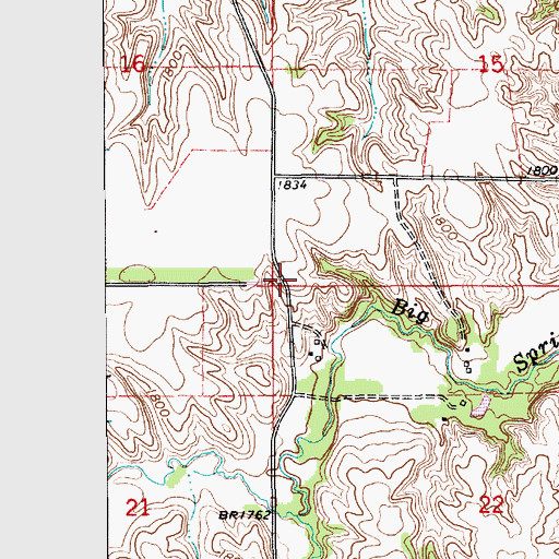 Topographic Map of Township of Sherman, NE