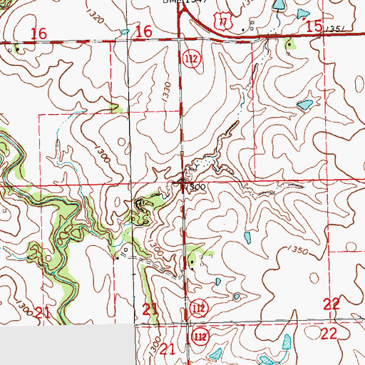 Topographic Map of Township of Sicily, NE