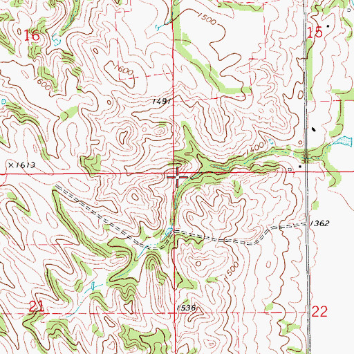Topographic Map of Township of Spade, NE