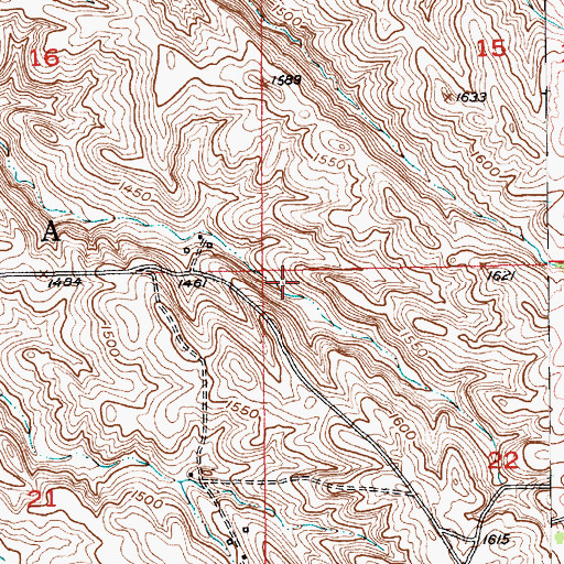 Topographic Map of Township of Sparta, NE