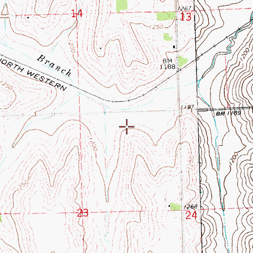 Topographic Map of Township 7, NE
