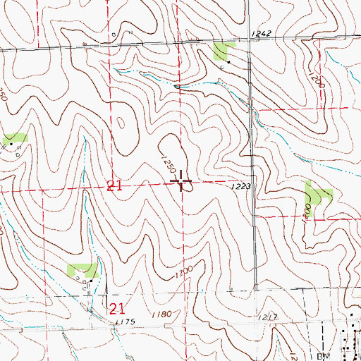 Topographic Map of Township of Union, NE