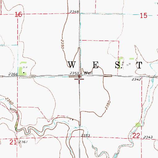 Topographic Map of Township of Westmark, NE