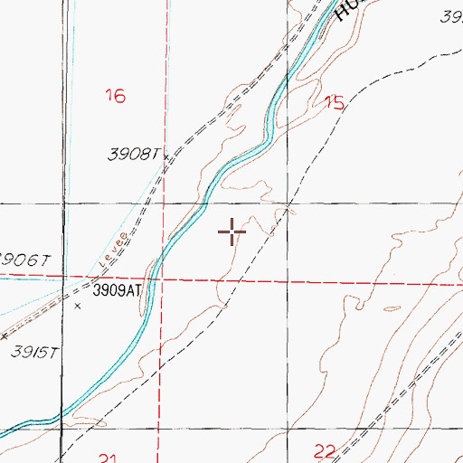 Topographic Map of Old California Trail, NV