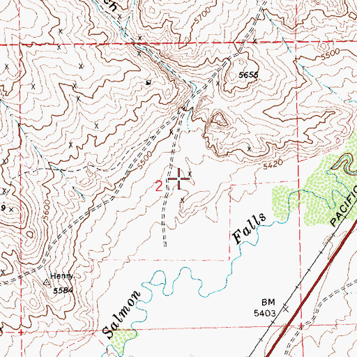 Topographic Map of Thompson Gulch, NV
