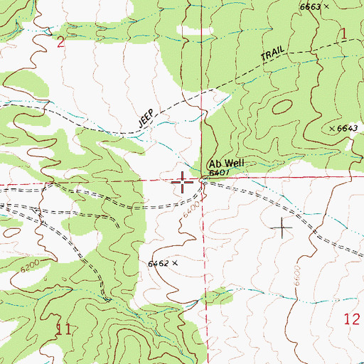 Topographic Map of Ab Well, NV