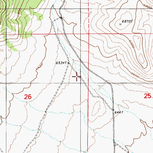 Topographic Map of Ackerman Canyon, NV