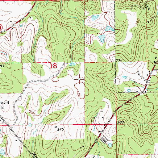 Topographic Map of Star City Municipal Airport, AR