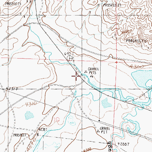 Topographic Map of Adrian Valley, NV