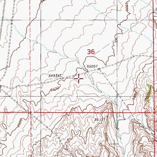Topographic Map of Aiken Canyon, NV