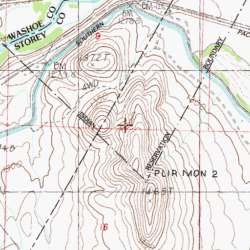 Topographic Map of Airway Beacon 216, NV