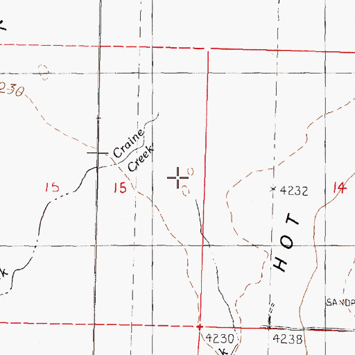 Topographic Map of Alder Creek, NV