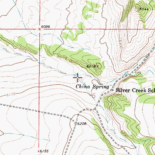 Topographic Map of Alex Canyon, NV