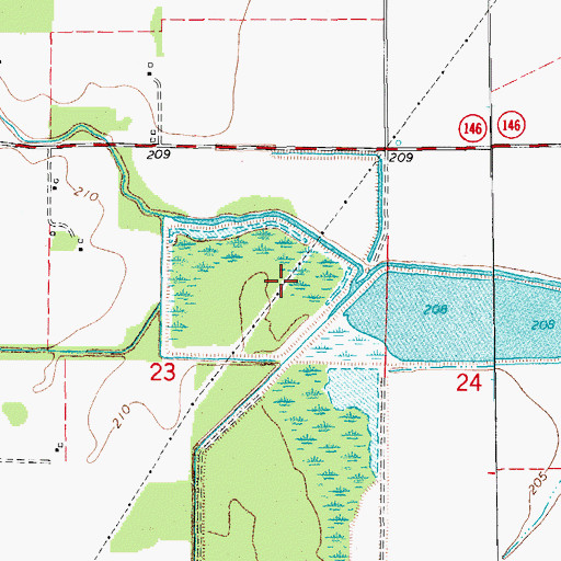 Topographic Map of Stuttgart Memorial Hospital Heliport, AR