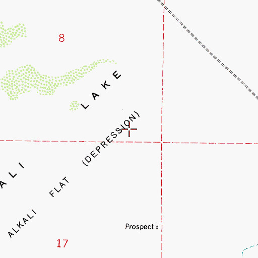 Topographic Map of Alkali Lake, NV