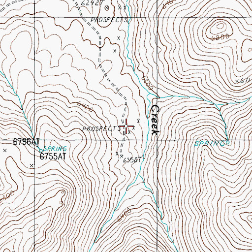Topographic Map of Amazon Mine, NV