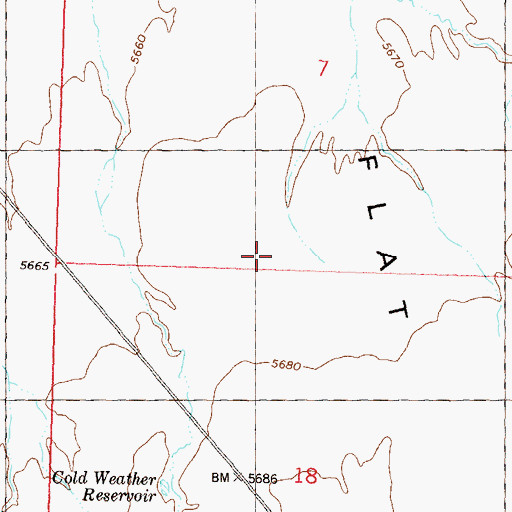 Topographic Map of Antelope Flat, NV