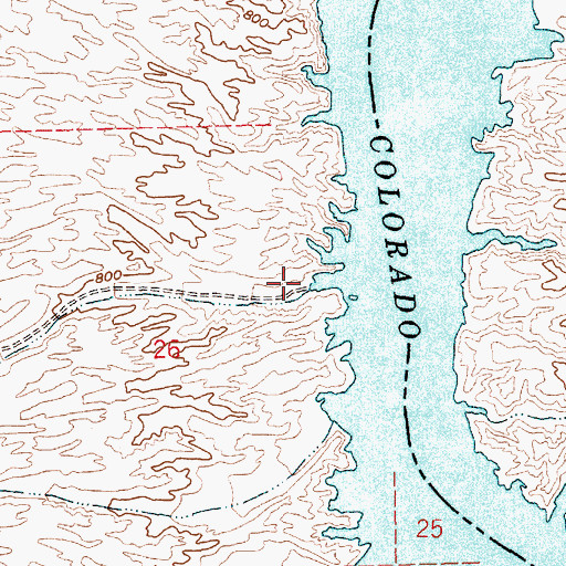 Topographic Map of Aztec Wash, NV