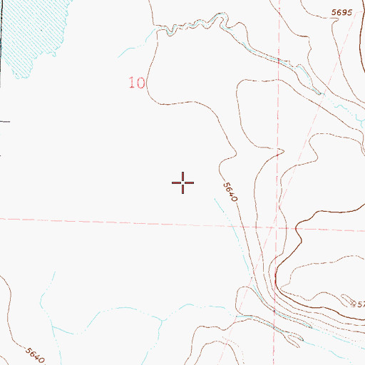 Topographic Map of Badger Creek, NV