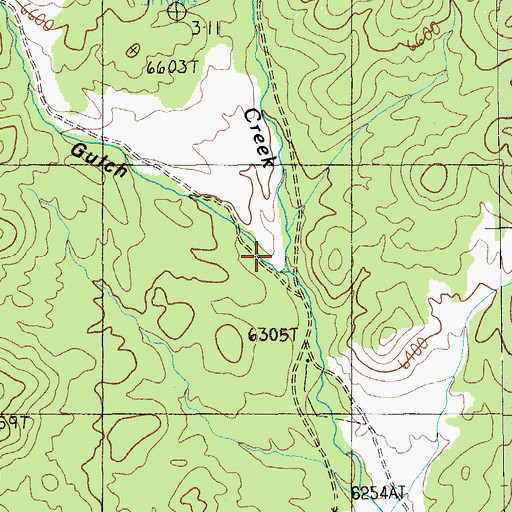 Topographic Map of Badger Gulch, NV