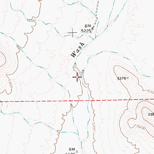 Topographic Map of Bailey Wash, NV