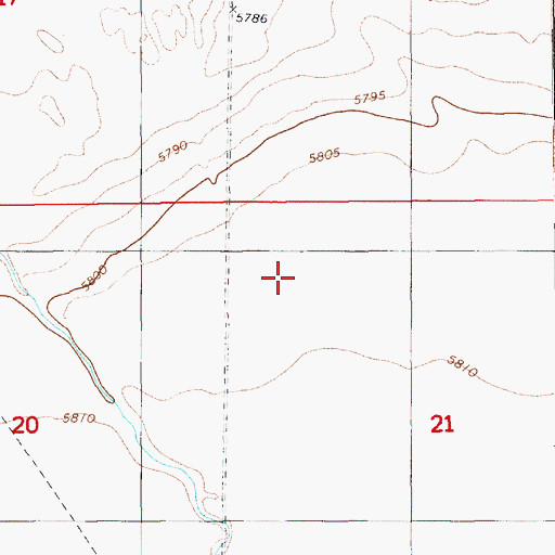 Topographic Map of Barren Wash, NV